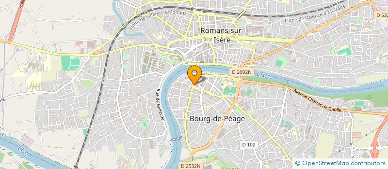 localisation de l'entreprise PATRICK BRIATTE D ICAR  BOURG-DE-PEAGE