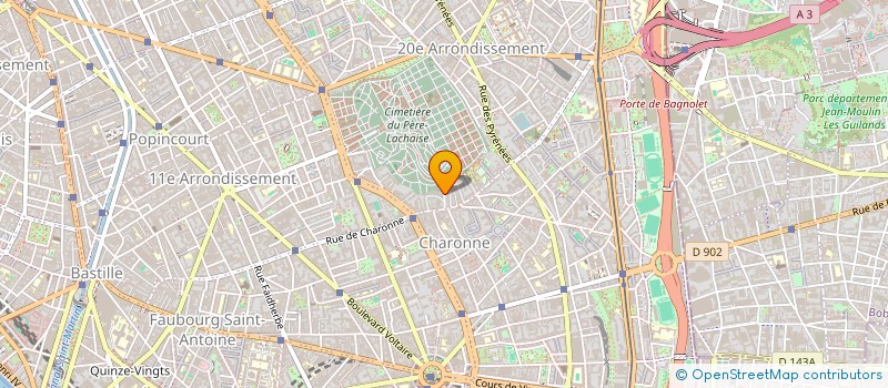 localisation de l'entreprise PATRICK CHAUVEAU  PARIS