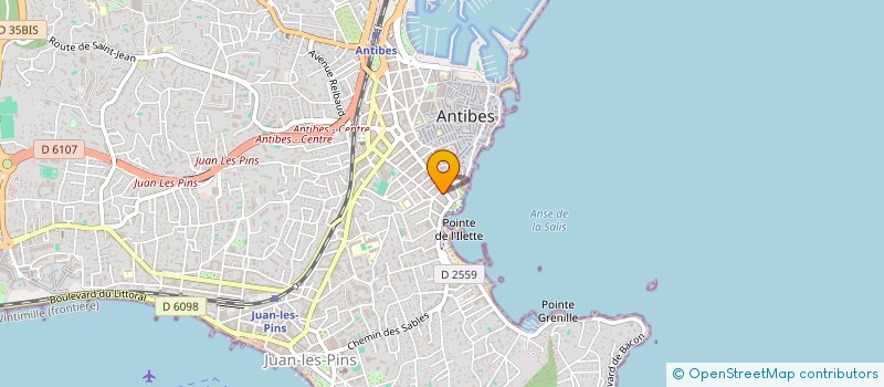 localisation de l'entreprise PATRICK-COLIN MARTIN à ANTIBES