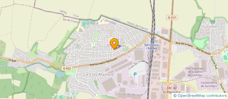 localisation de l'entreprise PATRICK COMBLES  FOSSES