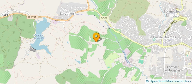 localisation de l'entreprise PATRICK CRUCHE à BORMES-LES-MIMOSAS