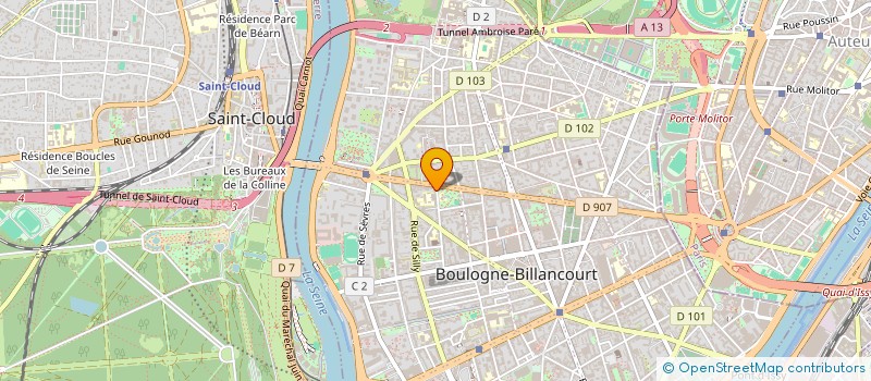 localisation de l'entreprise PATRICK DEBY CONSULTING à BOULOGNE-BILLANCOURT