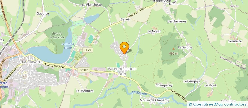 localisation de l'entreprise PATRICK DIEUAIDE SARL à VARENNES-SOUS-DUN