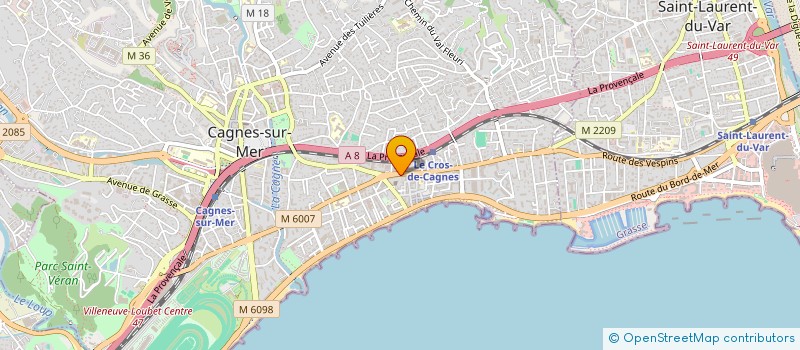 localisation de l'entreprise PATRICK ET ALAIN à CAGNES-SUR-MER