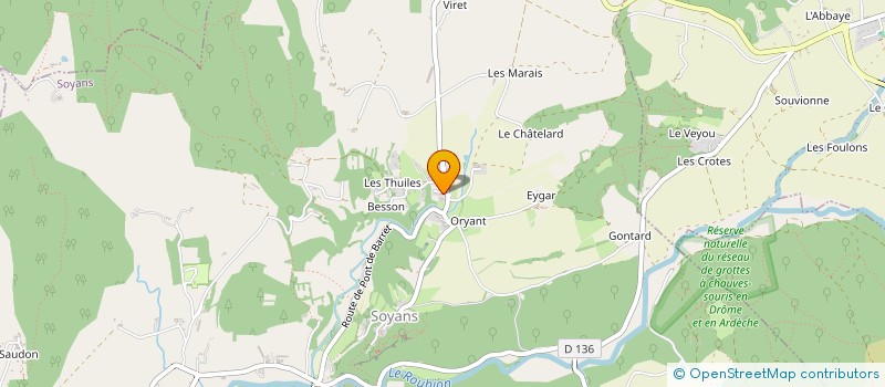 localisation de l'entreprise PATRICK FLORENCE  SOYANS