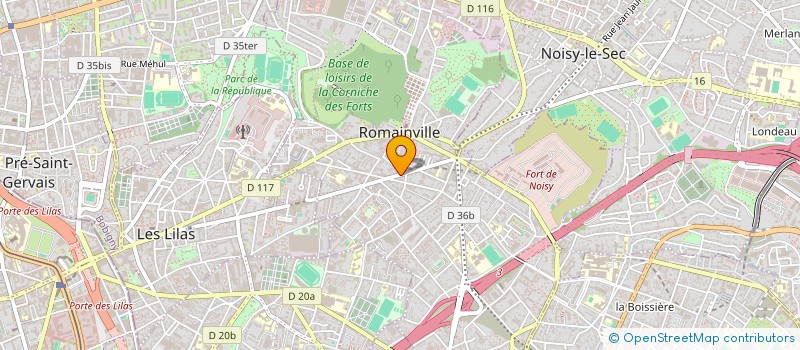 localisation de l'entreprise PATRICK FURON AUTOMOBILES à ROMAINVILLE