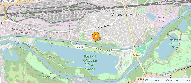 localisation de l'entreprise PATRICK GELLIER CREATION DIFFUSION  VAIRES-SUR-MARNE