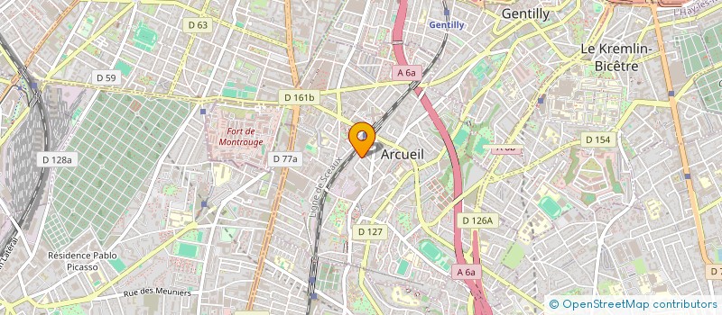 localisation de l'entreprise PATRICK JEANDOT EXPERT à ARCUEIL