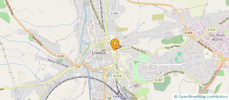 localisation de l'entreprise PATRICK LESTIENNE à LISIEUX