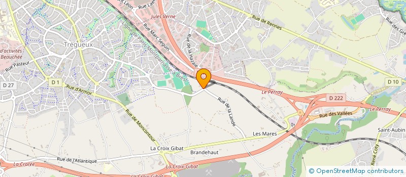 localisation de l'entreprise PATRICK MARZIN PLOMBERIE CHAUFFAGE ELECTRICITE à TREGUEUX