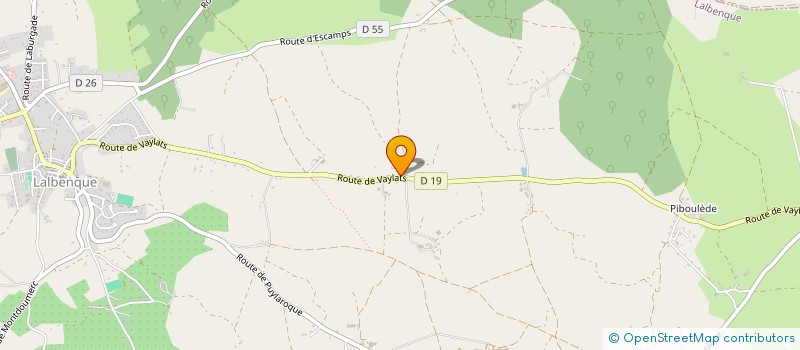 localisation de l'entreprise PATRICK MATEOS  LALBENQUE