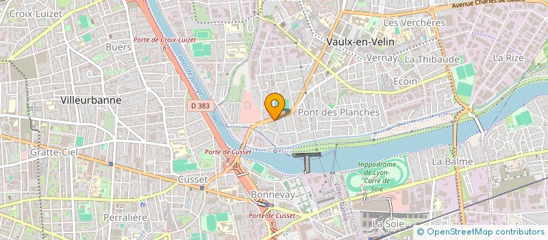 localisation de l'entreprise PATRICK MINGUEZ SA à VAULX-EN-VELIN