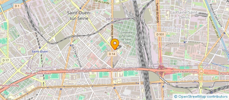 localisation de l'entreprise PATRICK OBER à SAINT-OUEN-SUR-SEINE