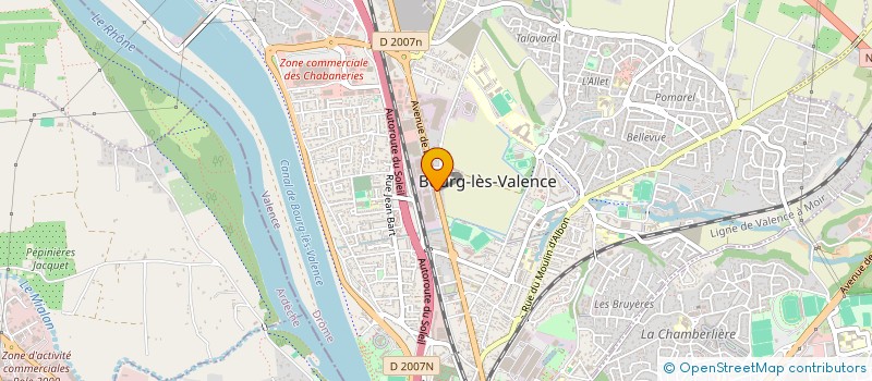 localisation de l'entreprise PATRICK PAGNOUX à BOURG-LES-VALENCE
