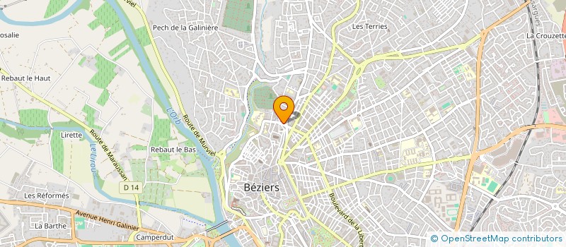 localisation de l'entreprise PATRICK PEYRARD  BEZIERS