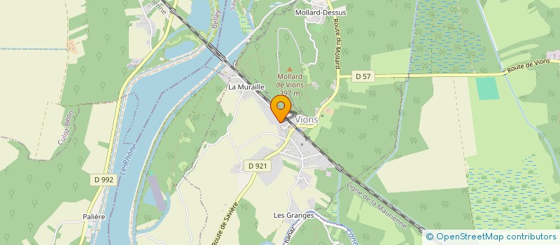 localisation de l'entreprise PATRICK PONCET  VIONS