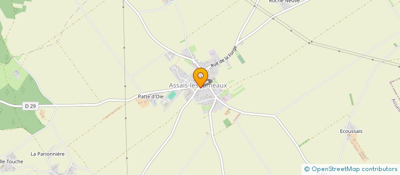 localisation de l'entreprise PATRICK POTET  ASSAIS-LES-JUMEAUX