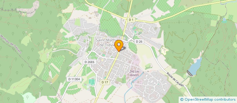 localisation de l'entreprise PATRICK PROPRETE SERVICES à SAINT-MATHIEU-DE-TREVIERS