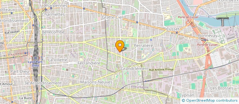 localisation de l'entreprise PATRICK RAULET LEASING INFORMATIQUE à VILLEURBANNE