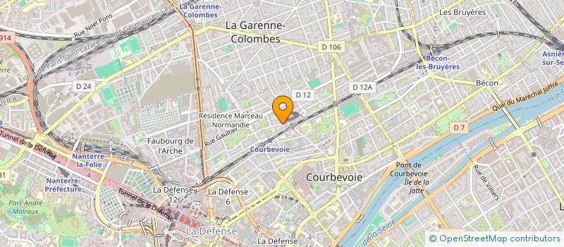 localisation de l'entreprise PATRICK ROBERT PHOTO à COURBEVOIE