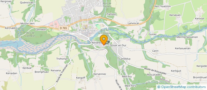 localisation de l'entreprise PATRICK ROGER FORMATIONS  PONT-CROIX