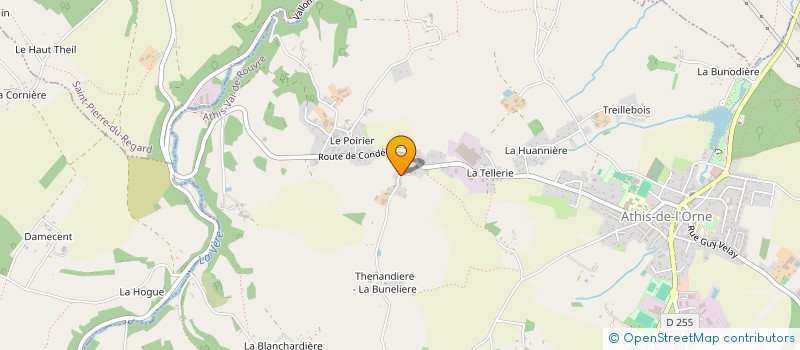 localisation de l'entreprise PATRICK ROUSSEL SARL à ATHIS-VAL DE ROUVRE