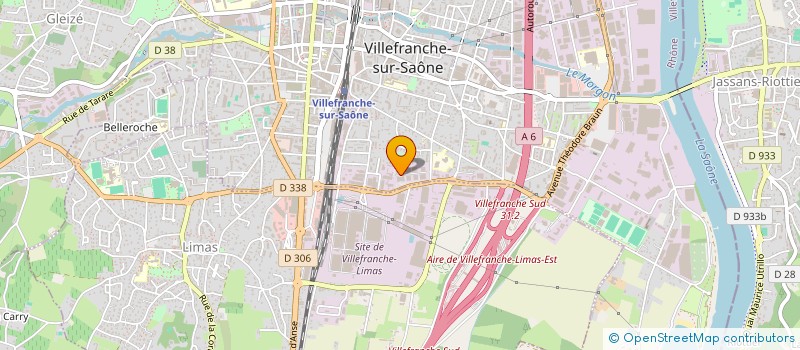 localisation de l'entreprise PATRICK SAUBAL COIFFURE  VILLEFRANCHE-SUR-SAONE