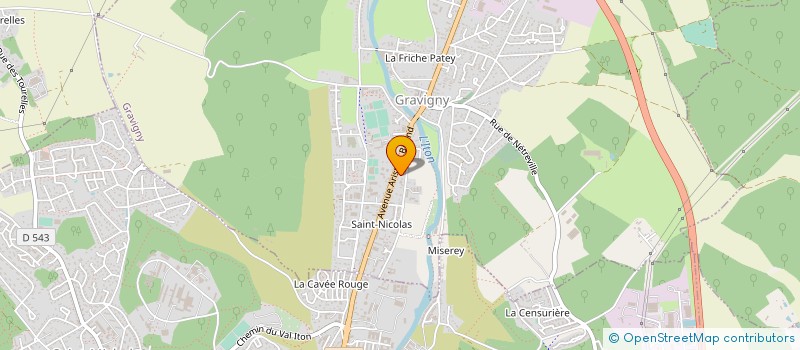 localisation de l'entreprise PATRICK SAUVANT RESTAURANT à GRAVIGNY