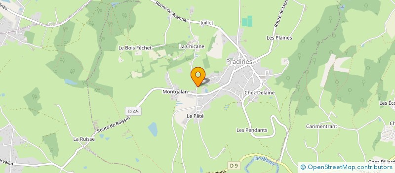 localisation de l'entreprise PATRIGA  PRADINES