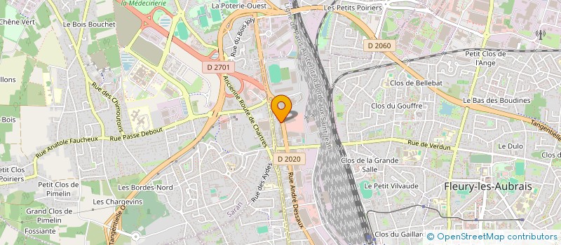 localisation de l'entreprise PATRIGEST II à FLEURY-LES-AUBRAIS