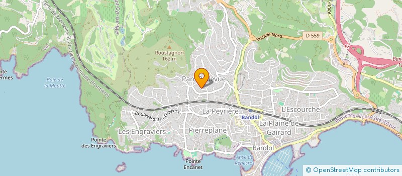 localisation de l'entreprise PATRIKA à BANDOL