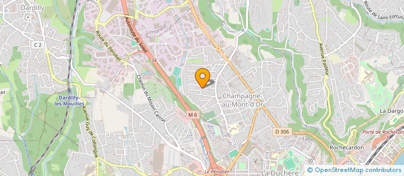 localisation de l'entreprise PATRIM 110 à CHAMPAGNE-AU-MONT-D OR