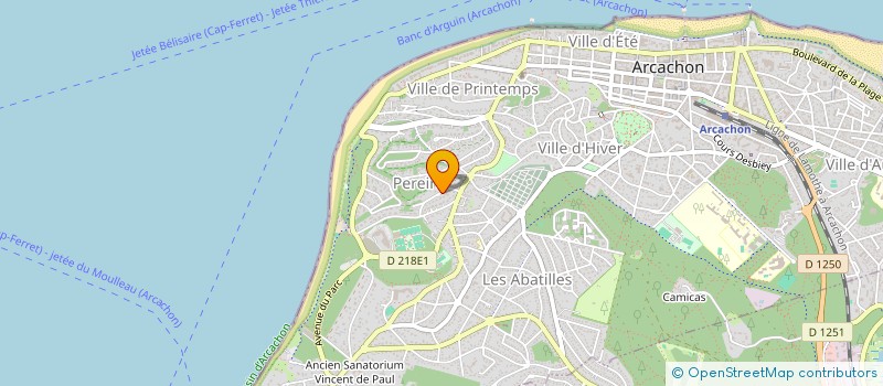 localisation de l'entreprise PATRIM  ARCACHON