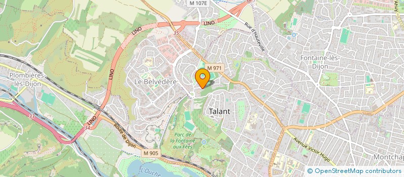 localisation de l'entreprise PATRIM AMBIANCES COULEURS DE BOURGOGNE  TALANT