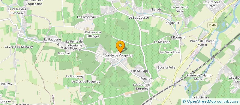localisation de l'entreprise PATRIMAB à VERNOU-SUR-BRENNE