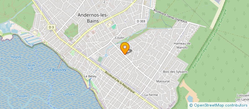 localisation de l'entreprise PATRIMAG  ANDERNOS-LES-BAINS