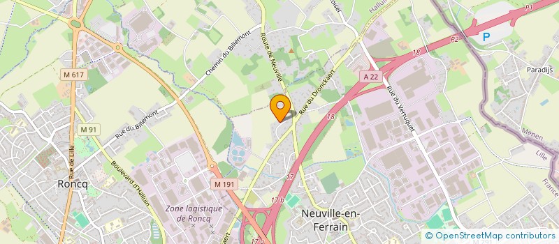 localisation de l'entreprise PATRIMEA à NEUVILLE-EN-FERRAIN