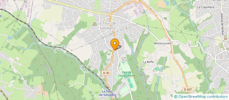 localisation de l'entreprise PATRIMEO à LA TOUR-DE-SALVAGNY