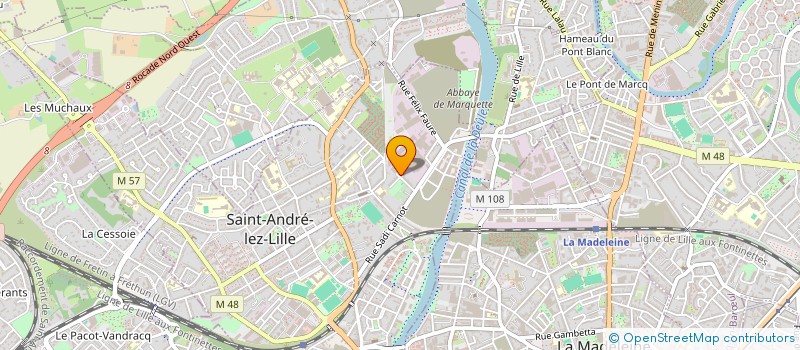 localisation de l'entreprise PATRIMEOS  SAINT-ANDRE-LEZ-LILLE