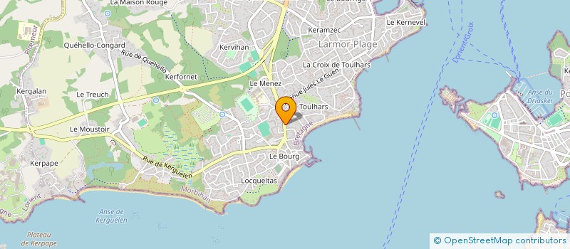 localisation de l'entreprise PATRIMHOTEL  LARMOR-PLAGE