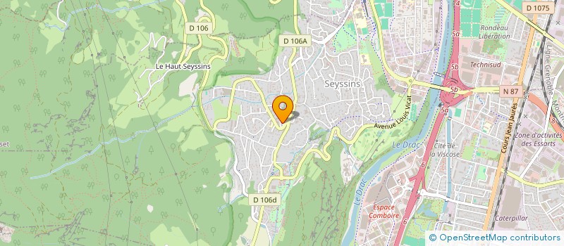 localisation de l'entreprise PATRIMMO à SEYSSINS