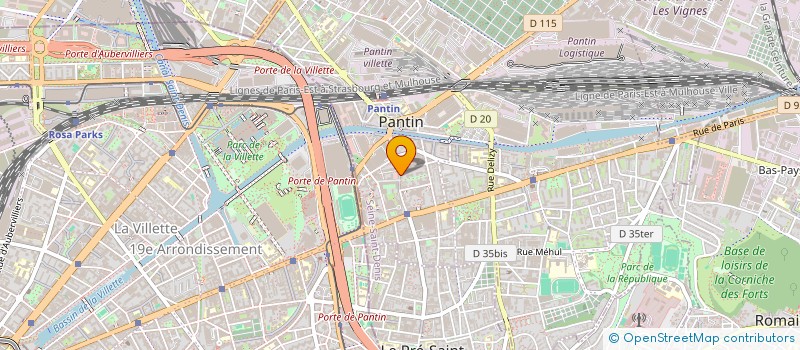 localisation de l'entreprise PATRIMO-GESTION  PANTIN