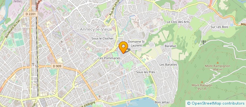 localisation de l'entreprise PATRIMOGESTION à ANNECY