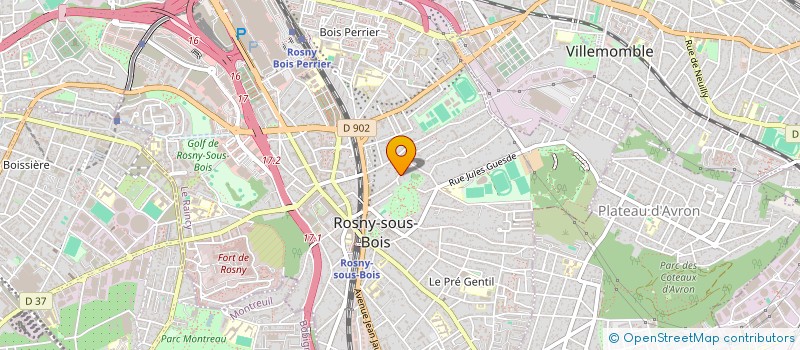 localisation de l'entreprise PATRIMOINE 2 L à ROSNY-SOUS-BOIS