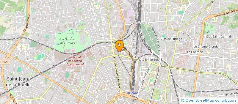 localisation de l'entreprise PATRIMOINE 45 à ORLEANS