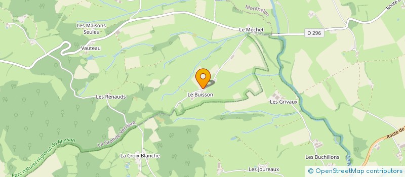 localisation de l'entreprise PATRIMOINE AGRICOLE DU MORVAN  SAINT-LEGER-SOUS-BEUVRAY