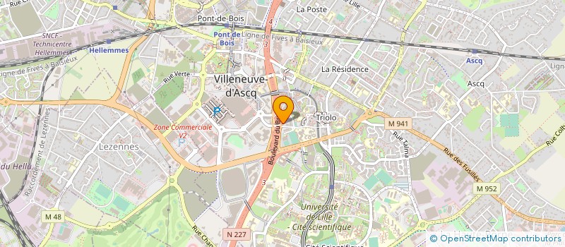 localisation de l'entreprise PATRIMOINE & AMENAGEMENT à VILLENEUVE-D'ASCQ