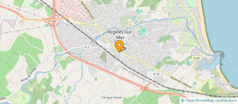 localisation de l'entreprise PATRIMOINE BARRAU  ARGELES-SUR-MER
