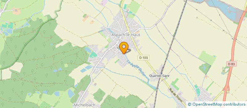 localisation de l'entreprise PATRIMOINE BF2C  ASPACH-MICHELBACH