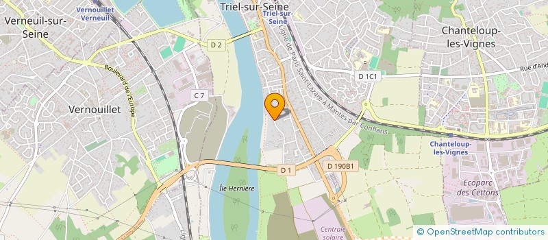 localisation de l'entreprise PATRIMOINE C&E  TRIEL-SUR-SEINE